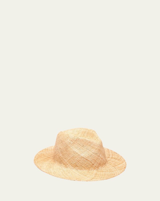 Lillian Natural Bao Fedora Hat